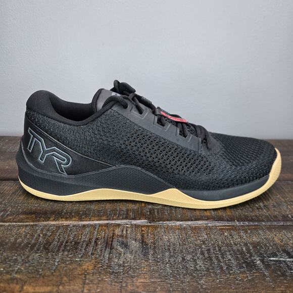 NEW TYR CXT-2 Trainer Mens Size 9.5 Athletic Training Lifting Gym Shoe Black Gum - Picture 5 of 12
